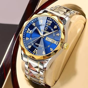 Binbod-2521 Original Watch – Blue+Golden
