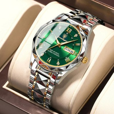 POEDAGAR 615 Luxury Watch For Men-Green