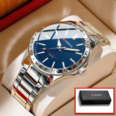 Curren Men's Quartz Watch, Casual Business Style Water Resistant Wrist Watch (Dial 4.3cm) - CUR227