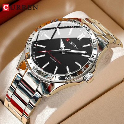 Curren Men's Quartz Watch, Casual Business Style Water Resistant Wrist Watch (Dial 4.3cm) - CUR227
