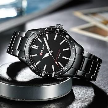 Curren Men's Quartz Watch, Casual Business Style Water Resistant Wrist Watch (Dial 4.3cm) - CUR227