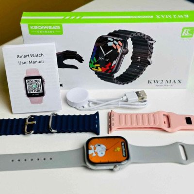 KW2 Max Smart Watch with Three Straps