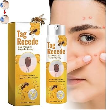 Tag Recede Bee Venom, Tag Recede Bee Venom Treatment Spray, Tag Recede, Bee Venom Spray, Tag Recede Bee Venom Spray, for All Skin Types 20ml (1pcs)